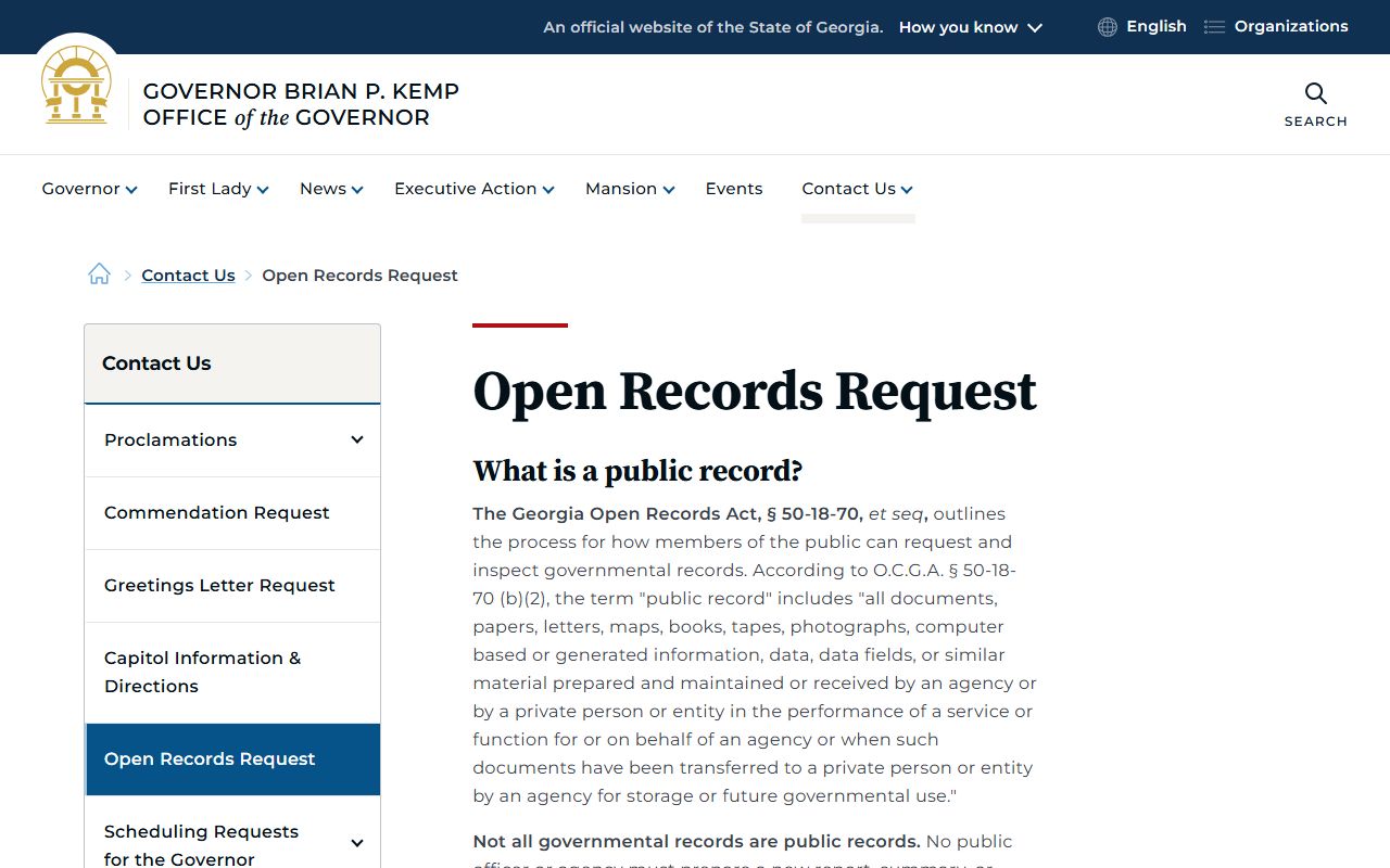Wilcox County court records Georgia open records request guidance