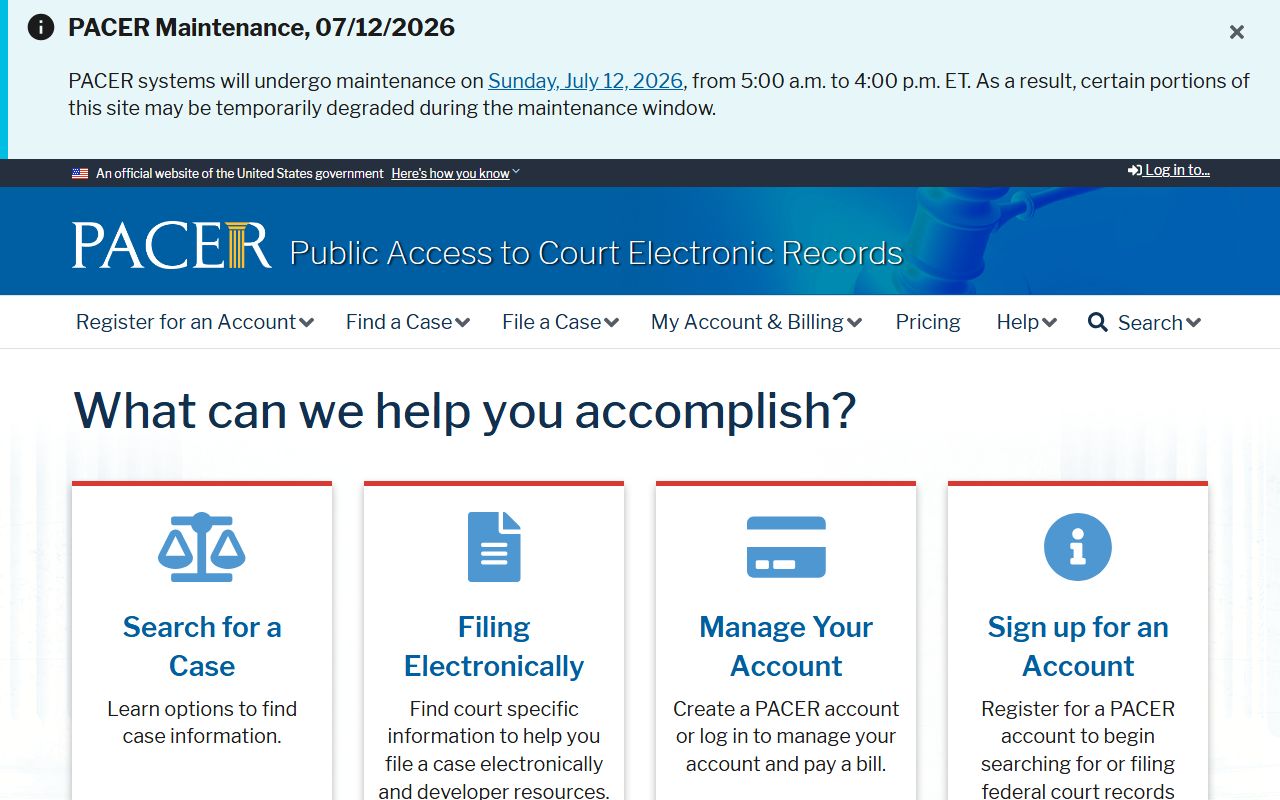 Wilcox County Superior Court records PACER federal court records