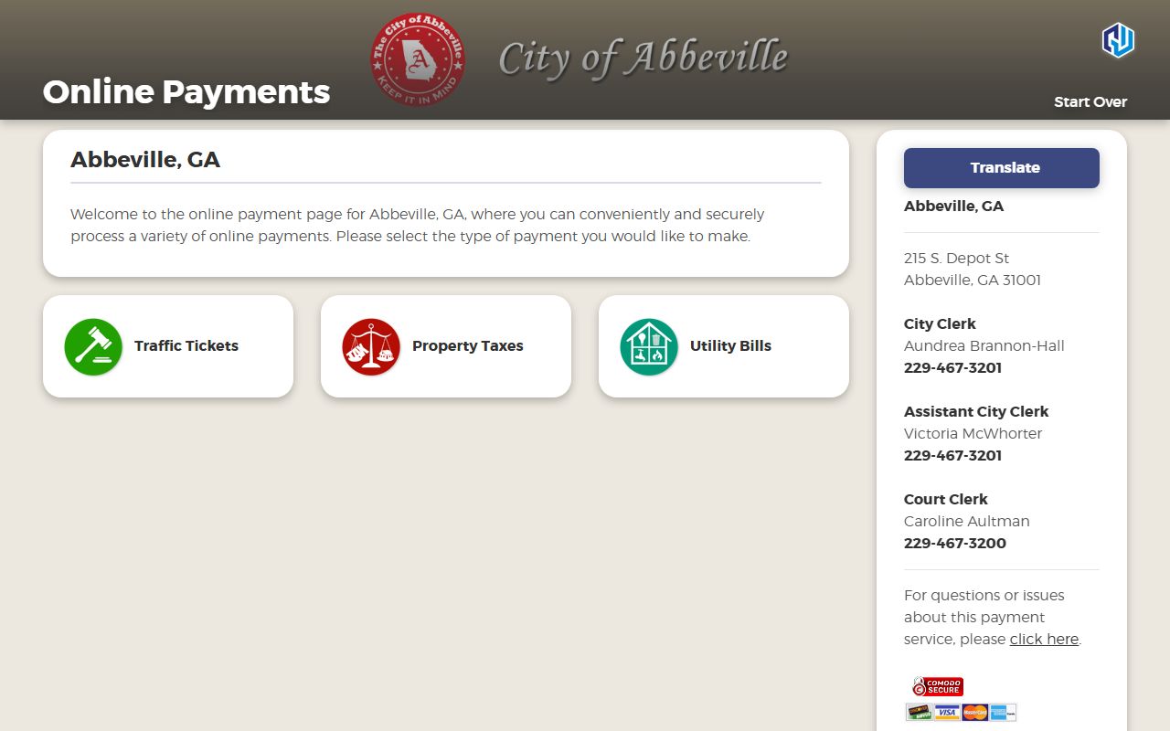 Wilcox County traffic court records Abbeville online payments